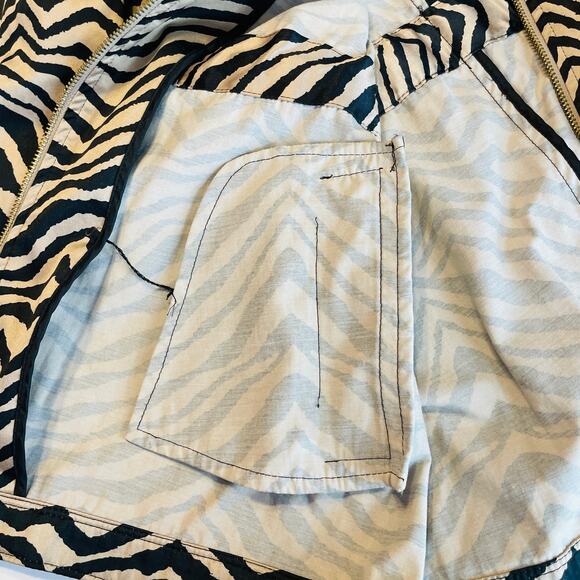 Dana Buchman Tan Animal Print Satin Tie Waist Jacket Women Sz M - Picture 12 of 12